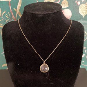 Clear Crystal Pendant Necklace